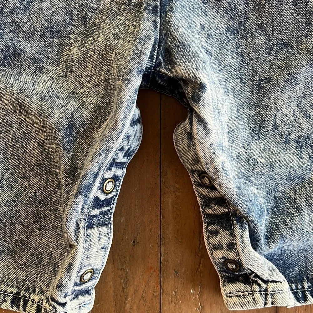 Oshkosh vintage acid wash denim overalls